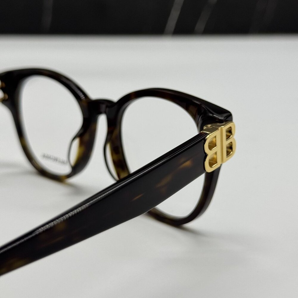 NEW BALENCIAGA BB0173O 002 ROUND HAVANA WOMEN EYEGLASSES BALENCIAGA - Picture 5 of 10